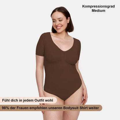 T-Shirt Bodysuit Sculpting Shapewear mit String - Secret Sale