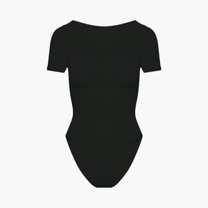 T-Shirt Bodysuit Sculpting Shapewear mit Slip - Secret Sale