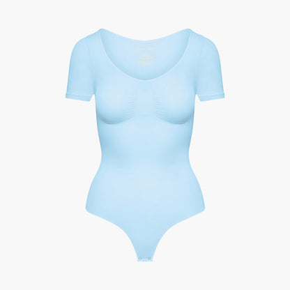T-Shirt Bodysuit Sculpting Shapewear mit String - Secret Sale
