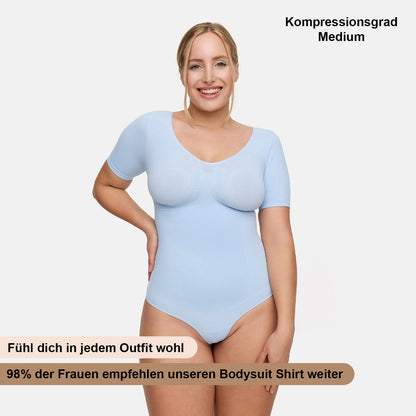 T-Shirt Bodysuit Sculpting Shapewear mit String - Secret Sale