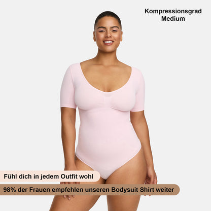 T-Shirt Bodysuit Sculpting Shapewear mit String - Secret Sale
